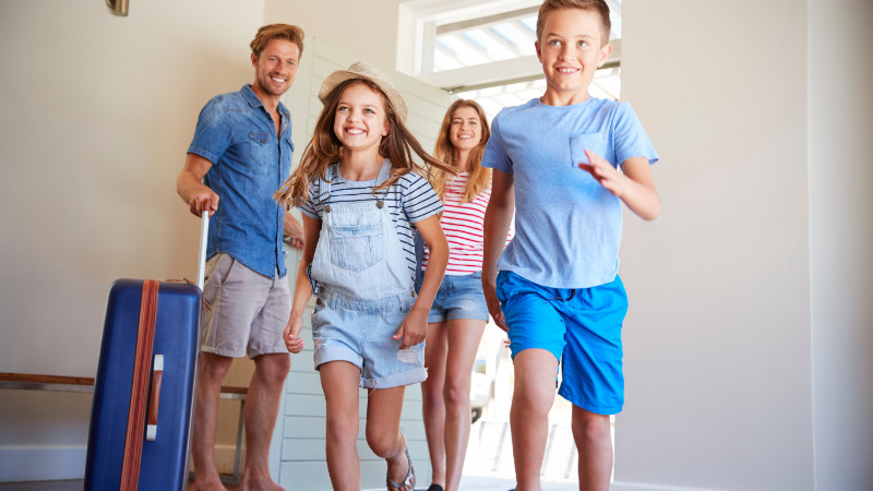 family moving to new house
